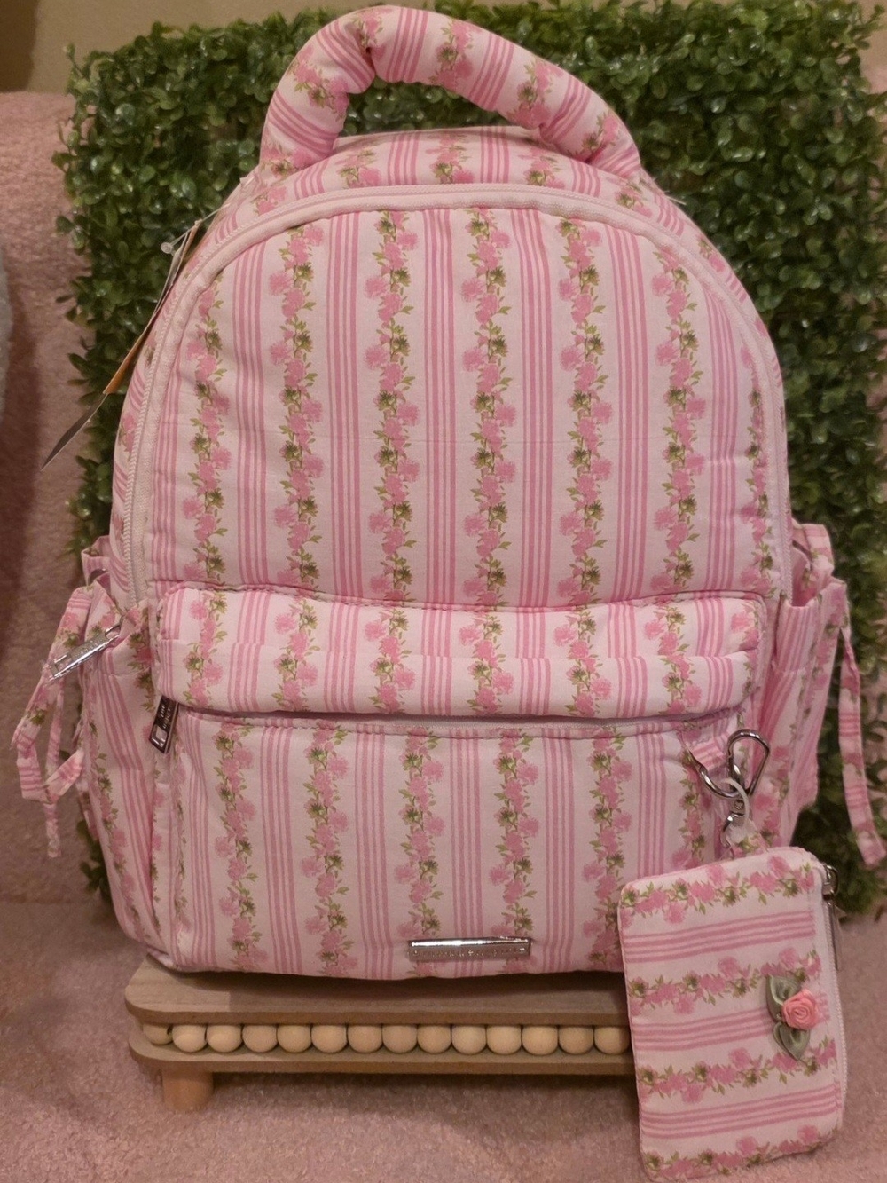 Mini Pink Floral Backpack by Madden Girl. Love Shack Fancy Inspired. NWT - Picture 2 of 5
